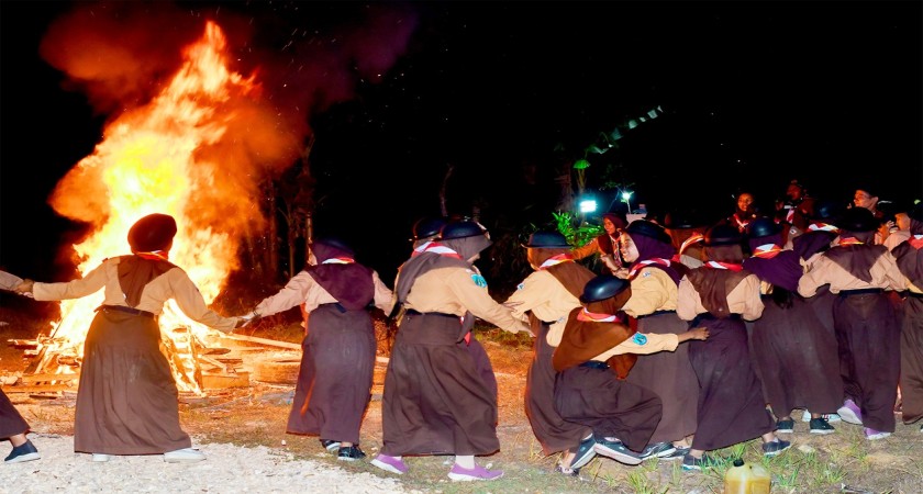 Kegiatan Ekstrakurikuler Pramuka di MTs. Miftahul Ulum Ulul Maqom